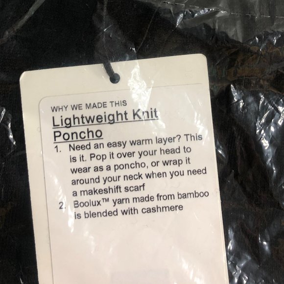 Lululemon Black and Gray Poncho/Scarf - Picture 7 of 8